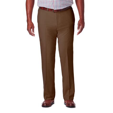 Classic Fit, Pleated Front, Hidden Expandable Waistband. . Hagar pants
